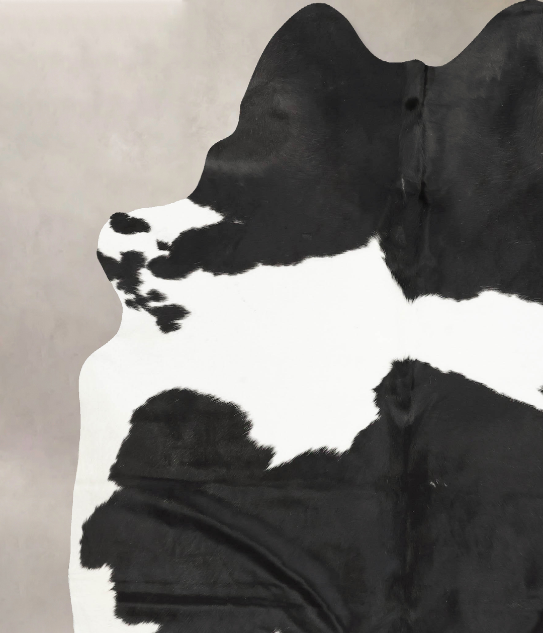 Black and White XX-Large Brazilian Cowhide Rug 8'11"H x 6'11"W #B15445