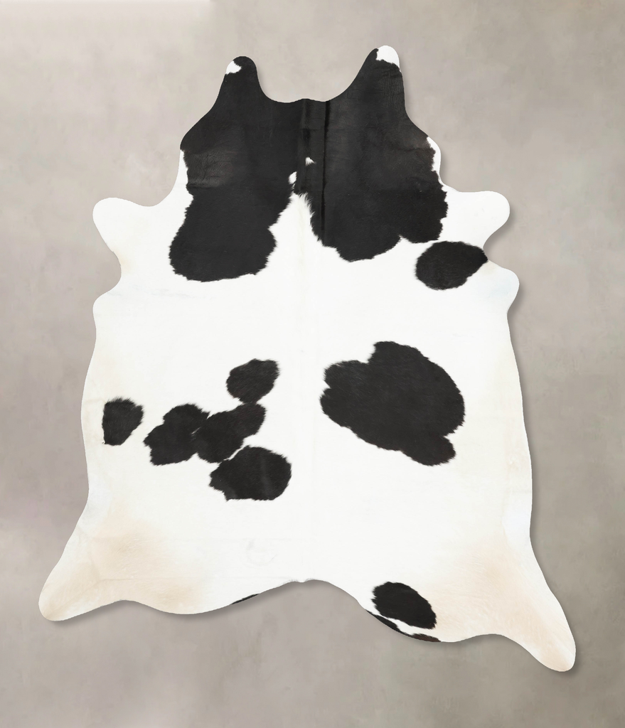 Black and White XX-Large Brazilian Cowhide Rug 8'11"H x 7'3"W #B15447 by Hudson Hides