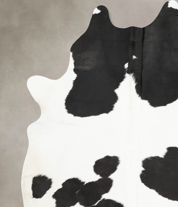Black and White XX-Large Brazilian Cowhide Rug 8'11"H x 7'3"W #B15447 by Hudson Hides