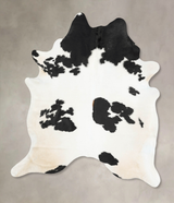 Black and White XX-Large Brazilian Cowhide Rug 8'3"H x 6'8"W #B15450 by Hudson Hides