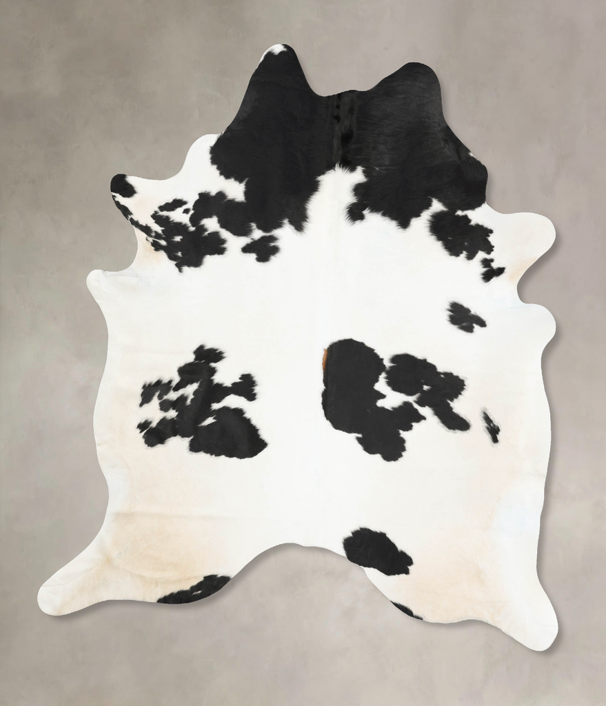 Black and White XX-Large Brazilian Cowhide Rug 8'3"H x 6'8"W #B15450 by Hudson Hides