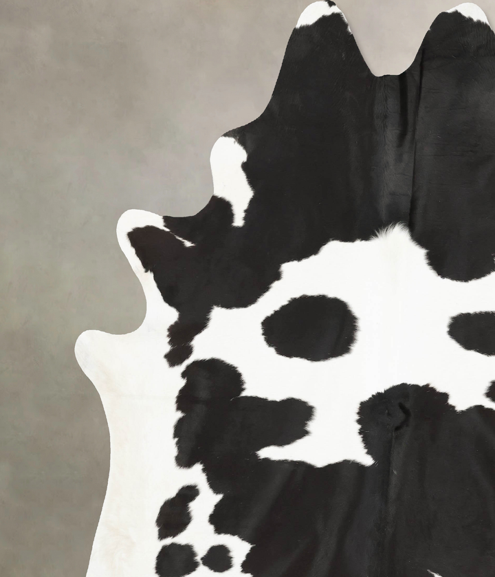 Black and White XX-Large Brazilian Cowhide Rug 8'11"H x 7'5"W #B15451 by Hudson Hides