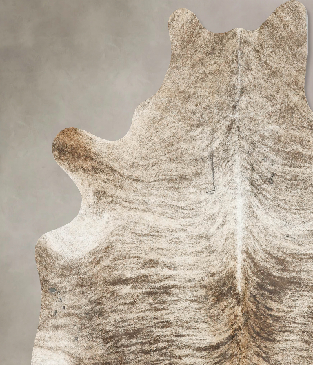 Light Brindle X-Large Brazilian Cowhide Rug 7'6"H x 6'2"W #B15454 by H