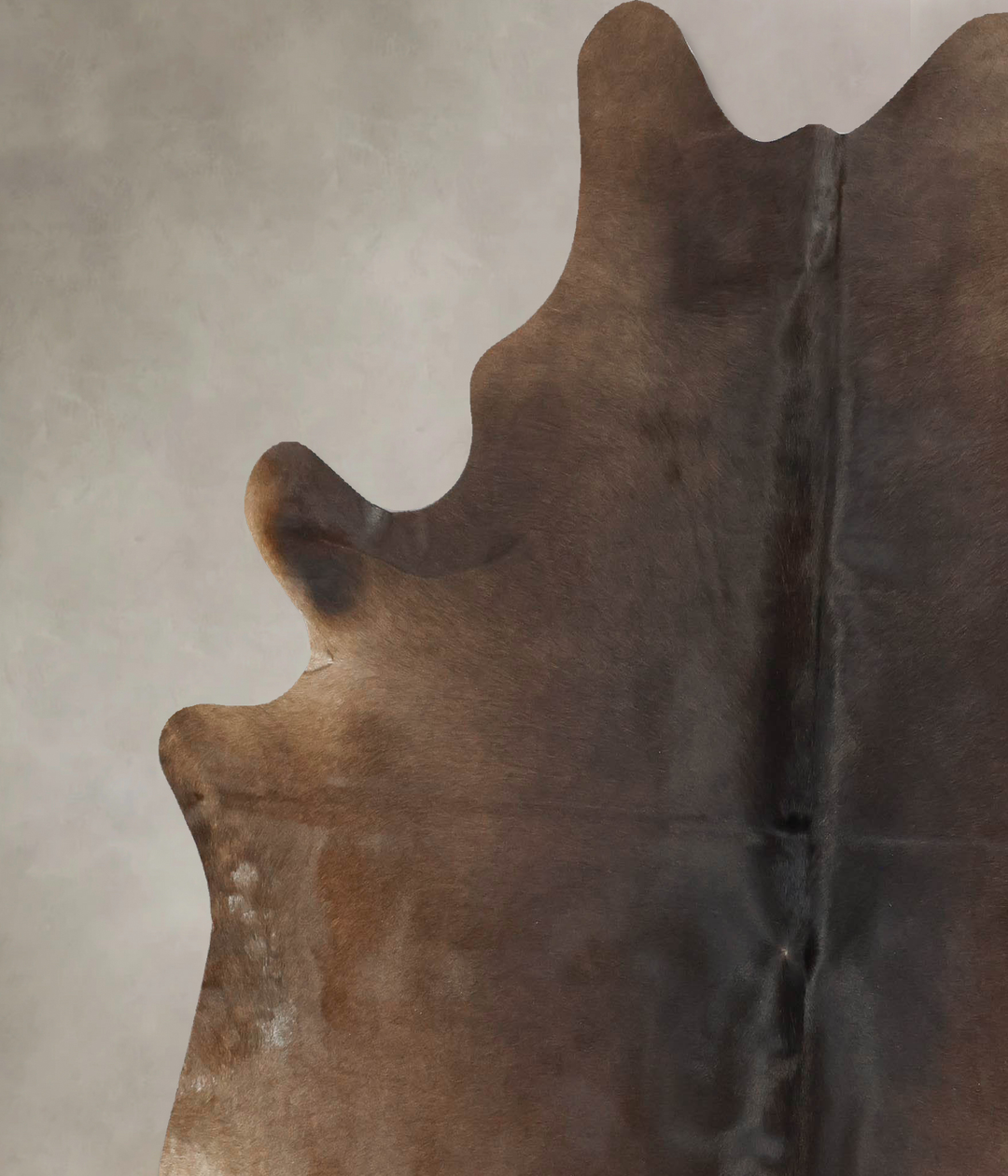 Chocolate X-Large Brazilian Cowhide Rug 7'5"H x 6'6"W #B15461 by Hudso