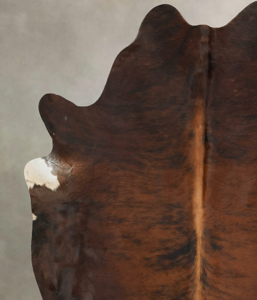 Dark Brindle X-Large Brazilian Cowhide Rug 7'1"H x 6'3"W #B15466 by Hu
