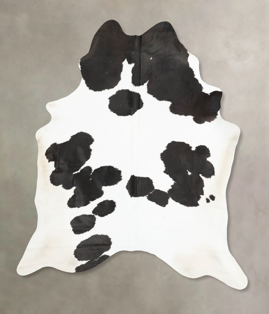 Black and White XX-Large Brazilian Cowhide Rug 8'8"H x 6'7"W #B15467 by Hudson Hides
