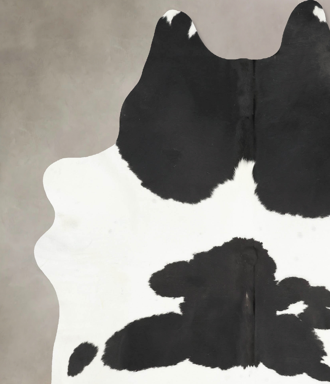 Black and White XX-Large Brazilian Cowhide Rug 7'11"H x 6'6"W #B15468 