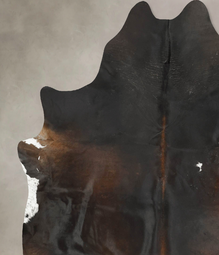 Chocolate X-Large Brazilian Cowhide Rug 7'4"H x 6'5"W #B15480 by Hudson Hides