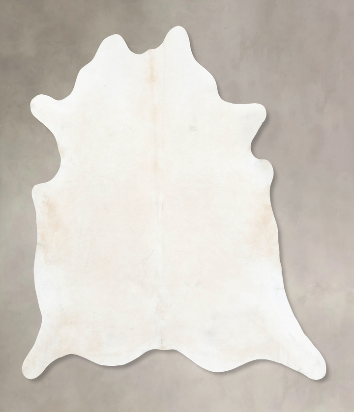 Ivory with Beige XX-Large Brazilian Cowhide Rug 8'2"H x 7'4"W #B15491 by Hudson Hides