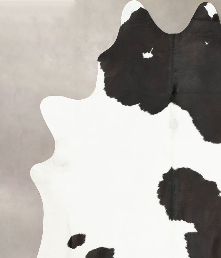 Black and White XX-Large Brazilian Cowhide Rug 8'11"H x 7'3"W #B15498 by Hudson Hides