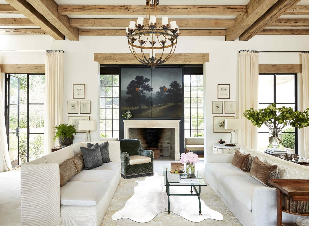 Medium Grey XX-Large Brazilian Cowhide Rug 8'3"H x 7'1"W #B15504 by Hu