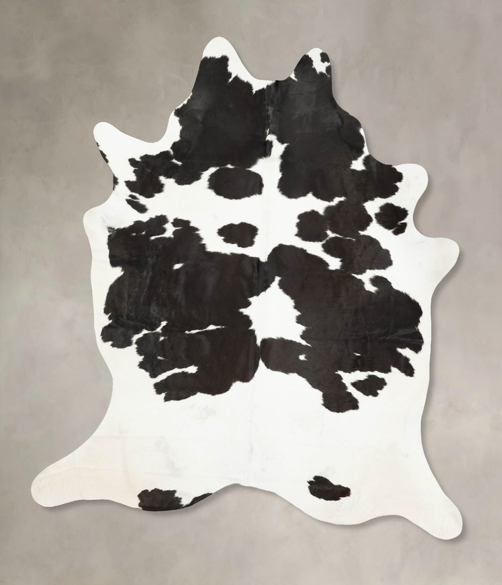 Black and White XX-Large Brazilian Cowhide Rug 8'9"H x 6'11"W #B15508 by Hudson Hides
