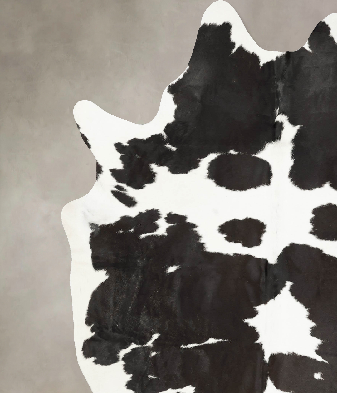 Black and White XX-Large Brazilian Cowhide Rug 8'9"H x 6'11"W #B15508 