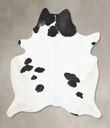 Black and White XX-Large Brazilian Cowhide Rug 8'1"H x 6'7"W #B15512 by Hudson Hides