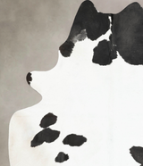 Black and White XX-Large Brazilian Cowhide Rug 8'1"H x 6'7"W #B15512 by Hudson Hides