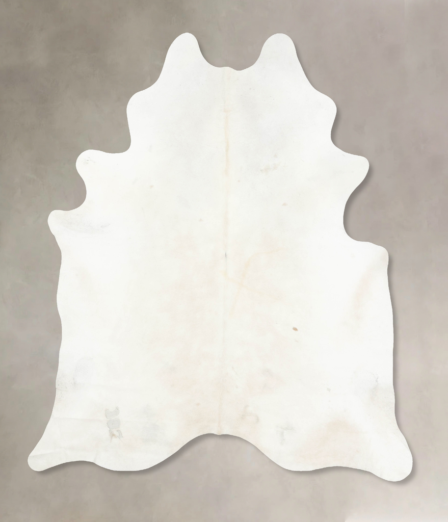 Ivory with Beige XX-Large Brazilian Cowhide Rug 8'11"H x 7'5"W #B15516 by Hudson Hides