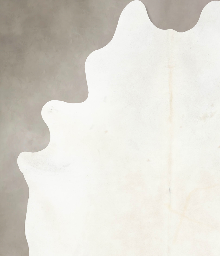 Ivory with Beige XX-Large Brazilian Cowhide Rug 8'11"H x 7'5"W #B15516 by Hudson Hides