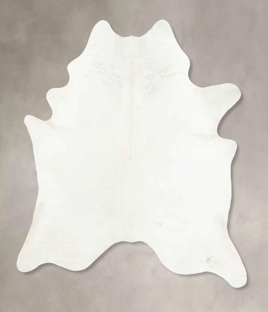 Ivory with Beige XX-Large Brazilian Cowhide Rug 8'5"H x 6'11"W #B15519 by Hudson Hides