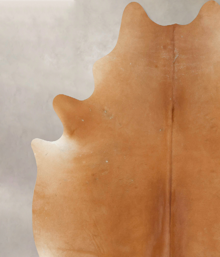 Solid Brown XX-Large Brazilian Cowhide Rug 7'9"H x 6'9"W #B15520 by Hudson Hides