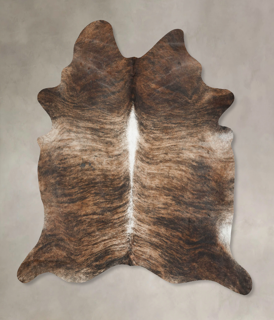 Dark Brindle XX-Large Brazilian Cowhide Rug 9'1"H x 7'1"W #B15522 by Hudson Hides
