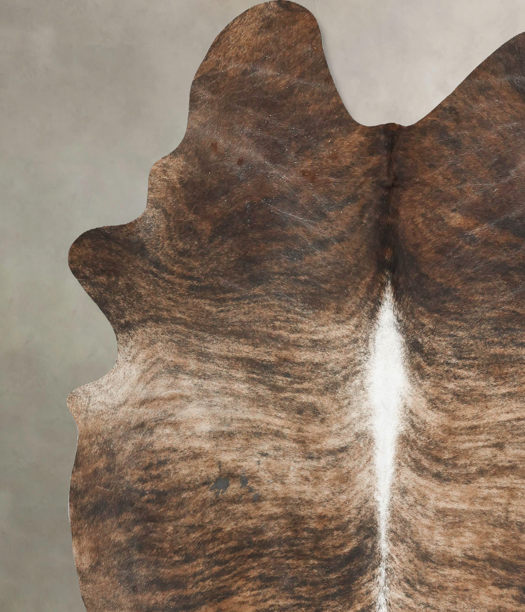 Dark Brindle XX-Large Brazilian Cowhide Rug 9'1"H x 7'1"W #B15522 by H