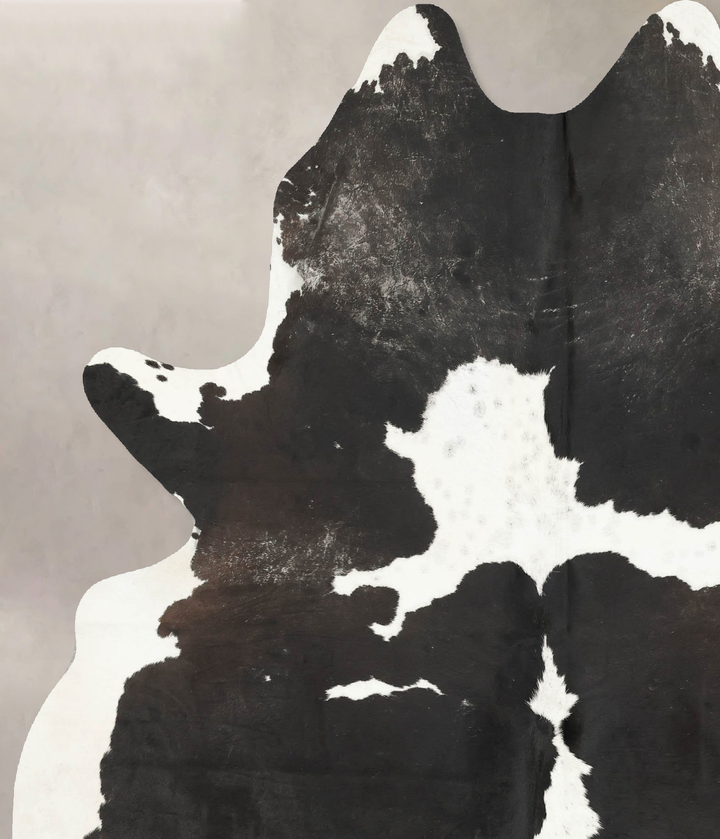 Black and White X-Large Brazilian Cowhide Rug 7'11"H x 6'1"W #B15525 by Hudson Hides