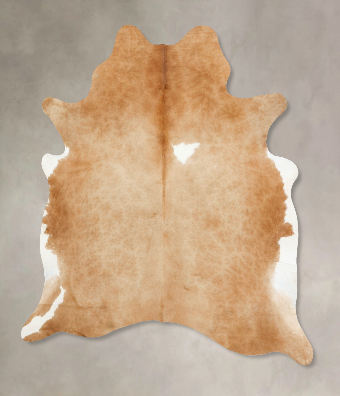 Beige X-Large Brazilian Cowhide Rug 7'4"H x 6'5"W #B15536 by Hudson Hi