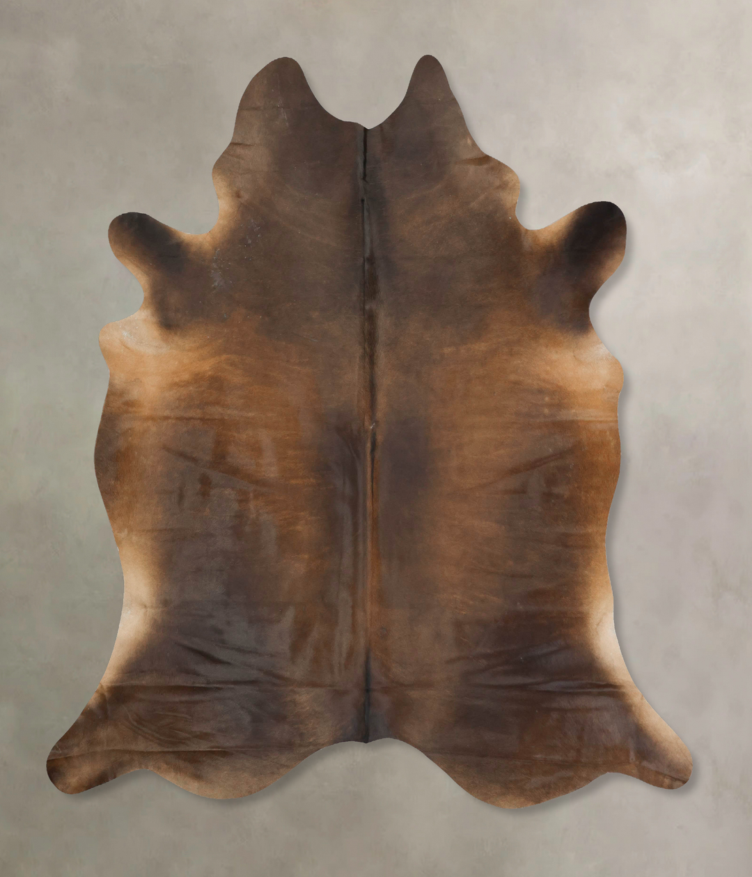 Chocolate XX-Large Brazilian Cowhide Rug 7'11"H x 7'2"W #B15538 by Hud