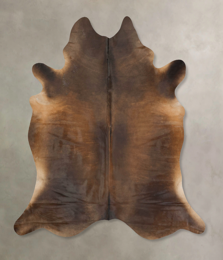 Chocolate XX-Large Brazilian Cowhide Rug 7'11"H x 7'2"W #B15538 by Hudson Hides
