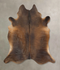 Chocolate XX-Large Brazilian Cowhide Rug 7'11