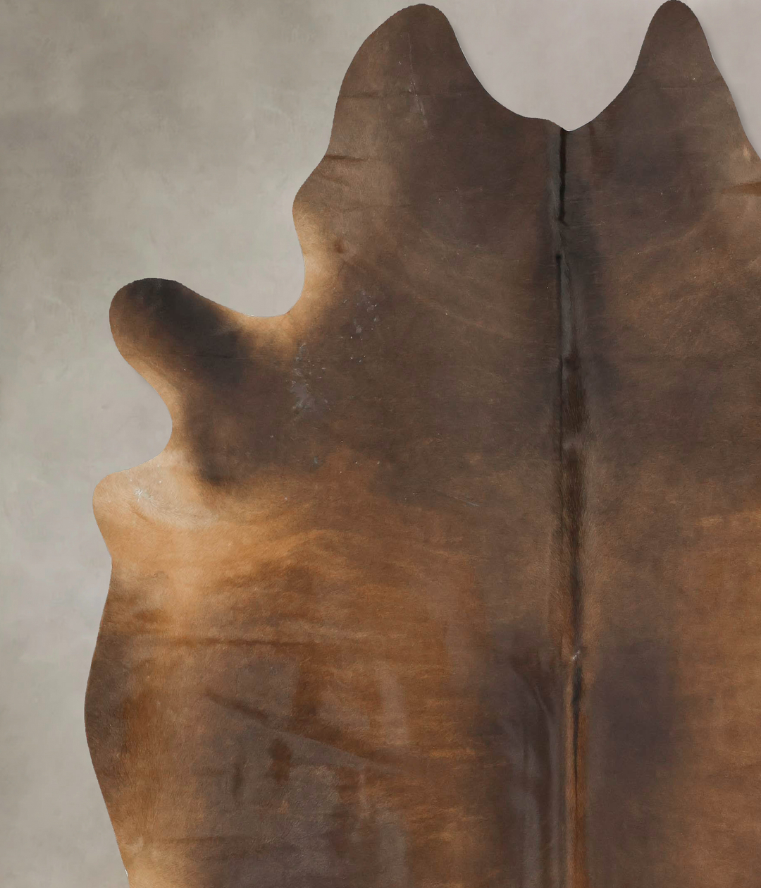 Chocolate XX-Large Brazilian Cowhide Rug 7'11"H x 7'2"W #B15538 by Hud