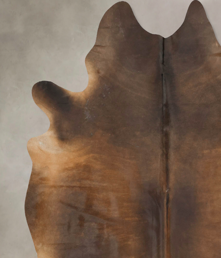 Chocolate XX-Large Brazilian Cowhide Rug 7'11"H x 7'2"W #B15538 by Hudson Hides