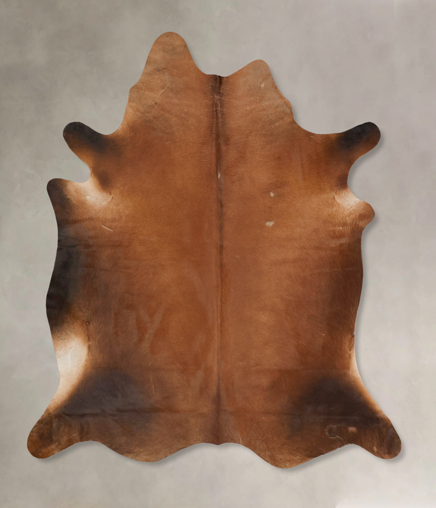 Warm Caramel XX-Large Brazilian Cowhide Rug 7'9"H x 6'7"W #B15541 by Hudson Hides