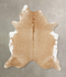 Beige XX-Large Brazilian Cowhide Rug 8'5