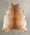 Salt and Pepper Brown XX-Large Brazilian Cowhide Rug 8'1