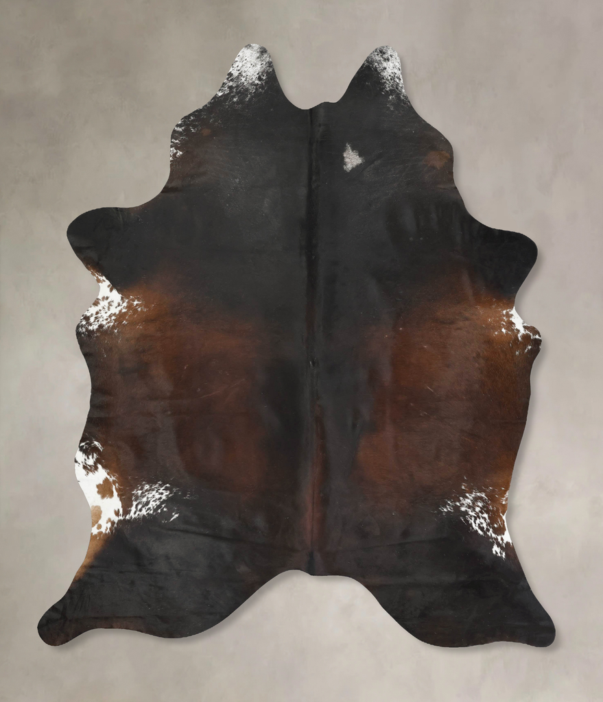Chocolate XX-Large Brazilian Cowhide Rug 8'6"H x 6'7"W #B15549 by Hudson Hides