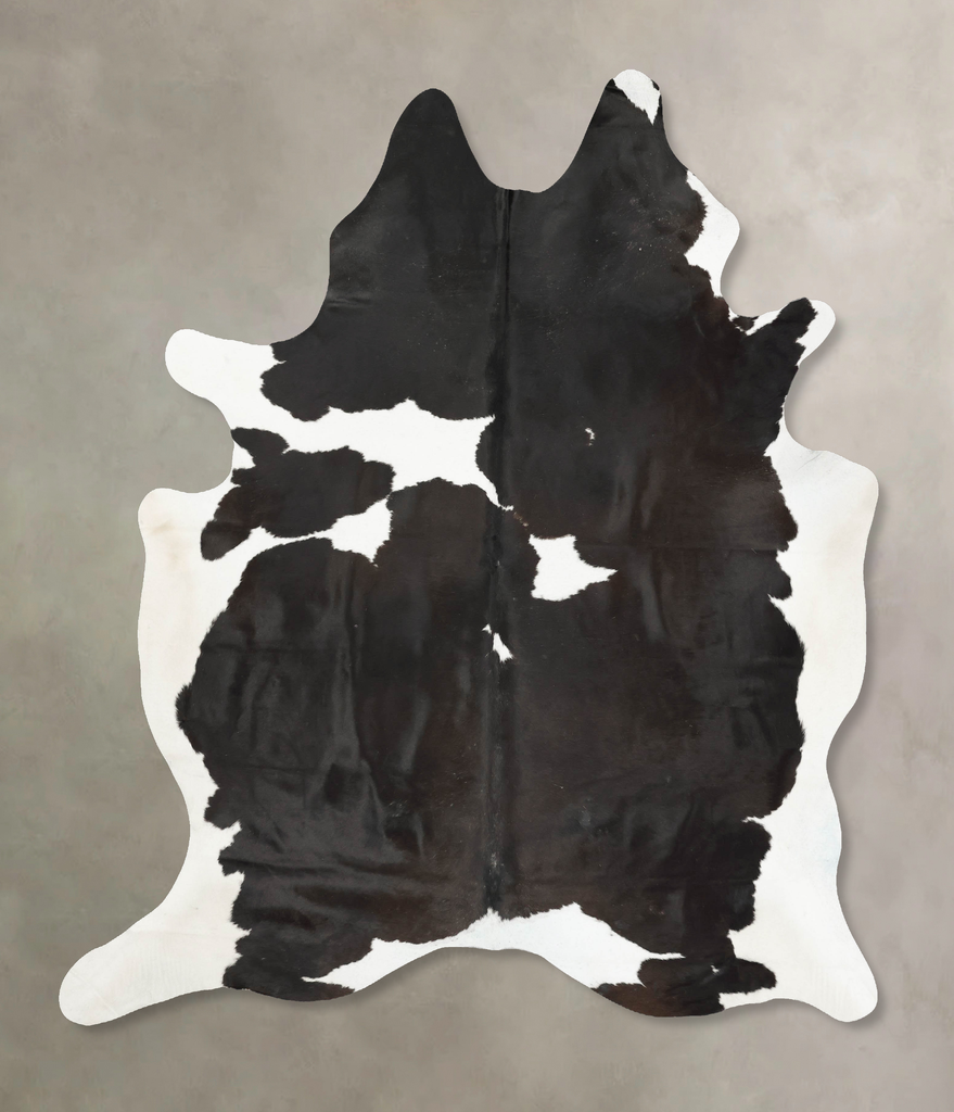 Black and White XX-Large Brazilian Cowhide Rug 8'8"H x 7'0"W #B15557 by Hudson Hides