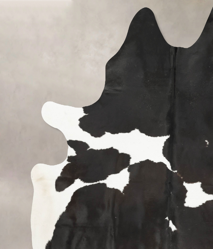 Black and White XX-Large Brazilian Cowhide Rug 8'8"H x 7'0"W #B15557 by Hudson Hides