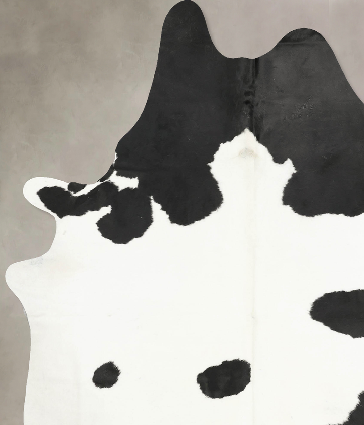 Black and White XX-Large Brazilian Cowhide Rug 8'6"H x 6'7"W #B15559 by Hudson Hides