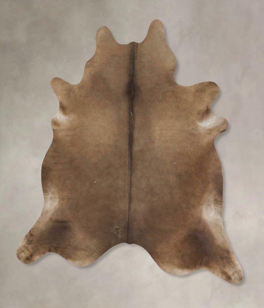 Taupe XX-Large Brazilian Cowhide Rug 7'11"H x 7'2"W #B15564 by Hudson Hides
