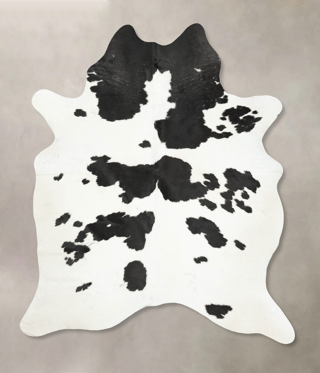 Black and White X-Large Brazilian Cowhide Rug 7'11"H x 6'3"W #B15565 b