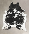 Black and White XX-Large Brazilian Cowhide Rug 8'10