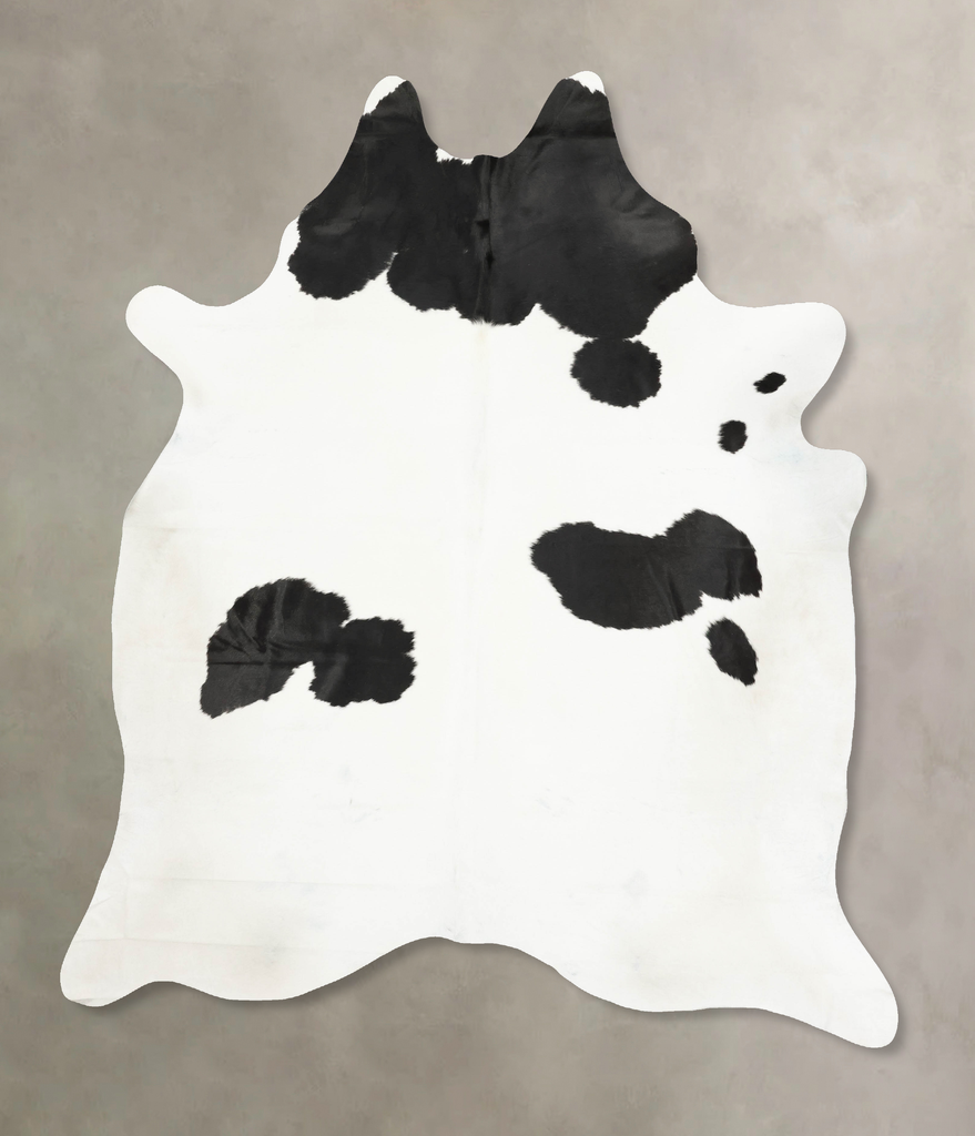 Black and White XX-Large Brazilian Cowhide Rug 9'2"H x 7'3"W #B15571 by Hudson Hides