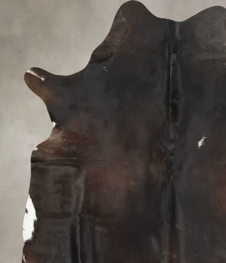 Chocolate X-Large Brazilian Cowhide Rug 7'4"H x 6'3"W #B15572 by Hudson Hides