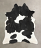 Black and White X-Large Brazilian Cowhide Rug 7'4