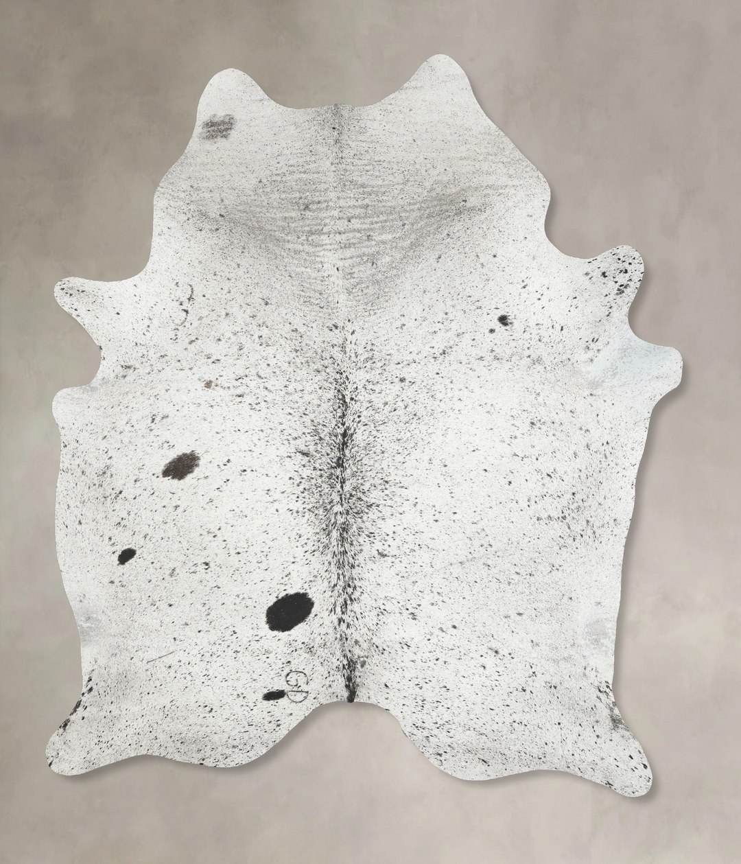 Salt and Pepper Black XX-Large Brazilian Cowhide Rug 8'4"H x 6'6"W #B1