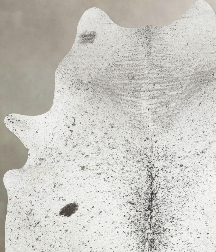 Salt and Pepper Black XX-Large Brazilian Cowhide Rug 8'4"H x 6'6"W #B15580 by Hudson Hides