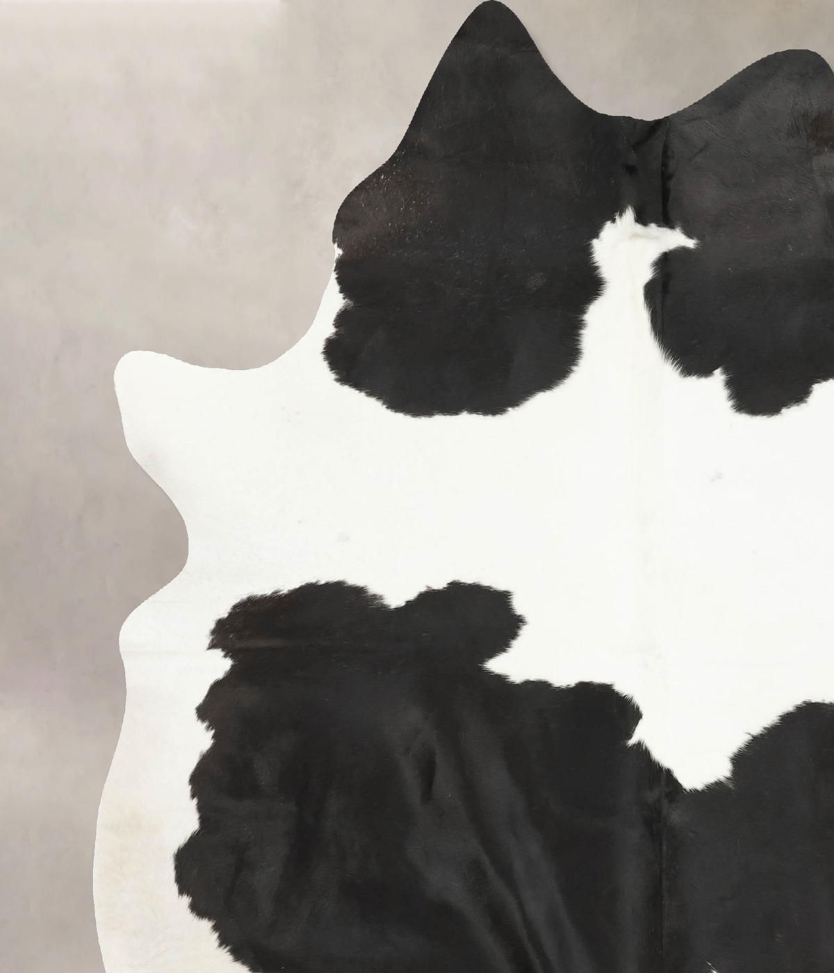 Black and White XX-Large Brazilian Cowhide Rug 8'1"H x 6'5"W #B15582 by Hudson Hides