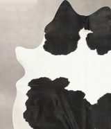 Black and White XX-Large Brazilian Cowhide Rug 8'1"H x 6'5"W #B15582 by Hudson Hides