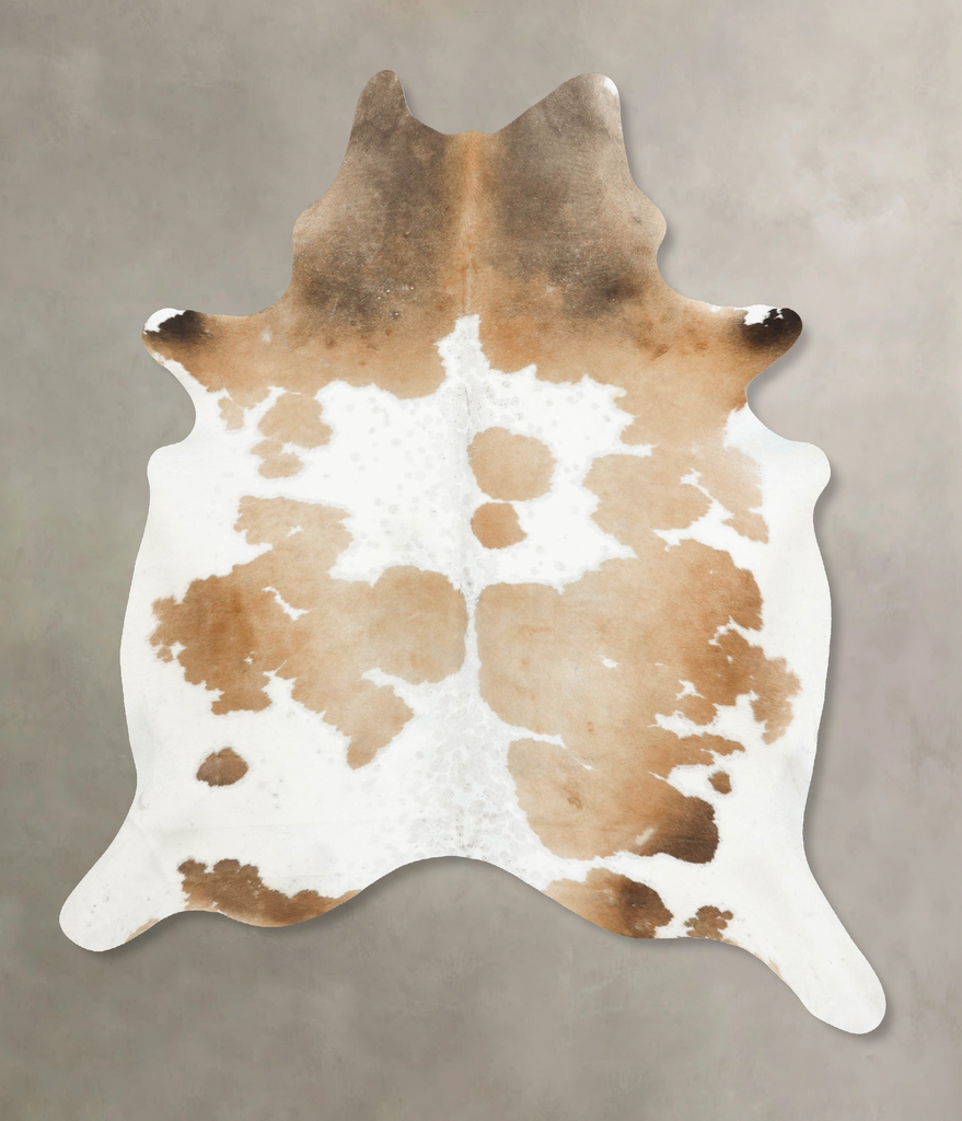 Light Caramel X-Large Brazilian Cowhide Rug 7'11"H x 6'4"W #B15585 by Hudson Hides